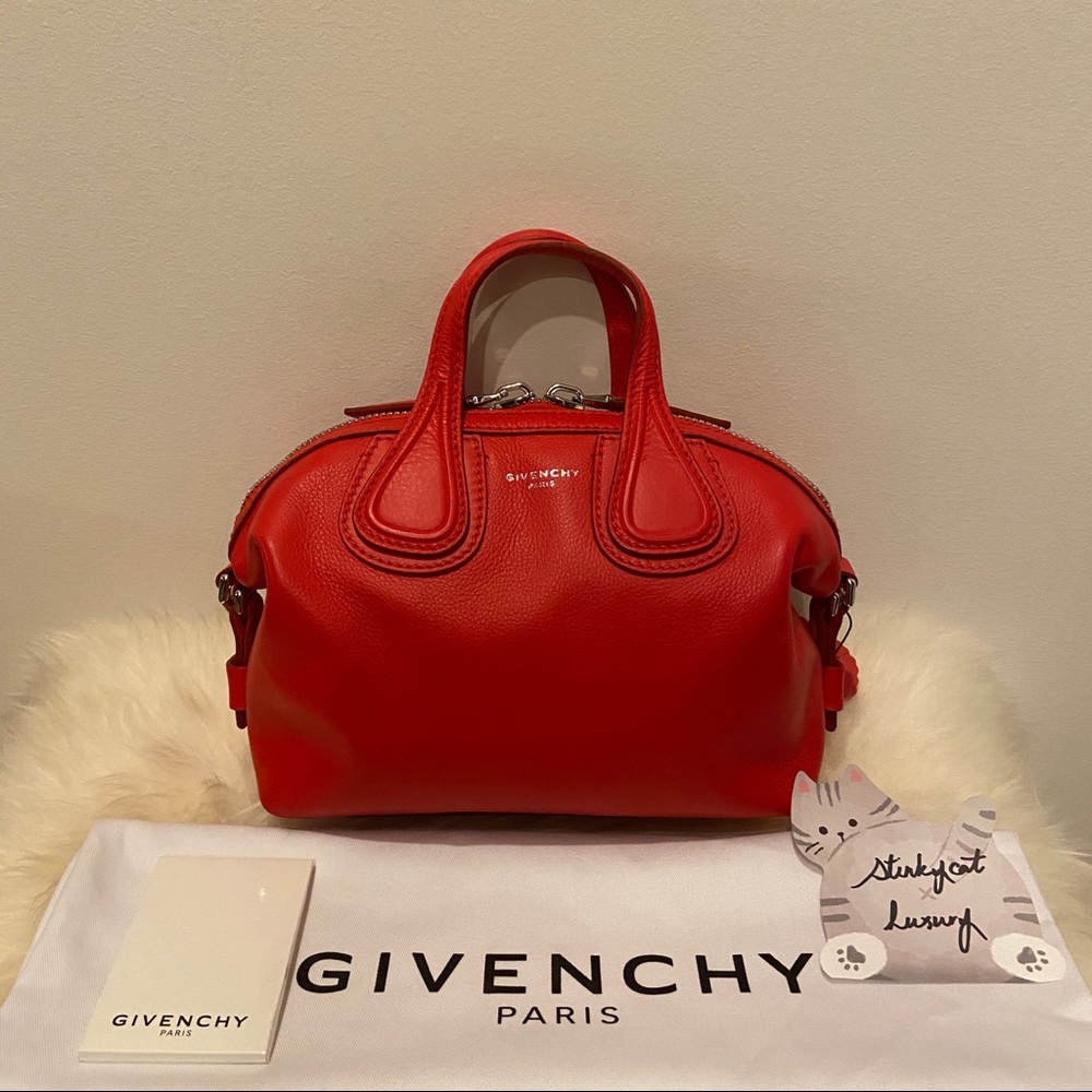 Micro Nightingale Leather Tote Shoulder Bag